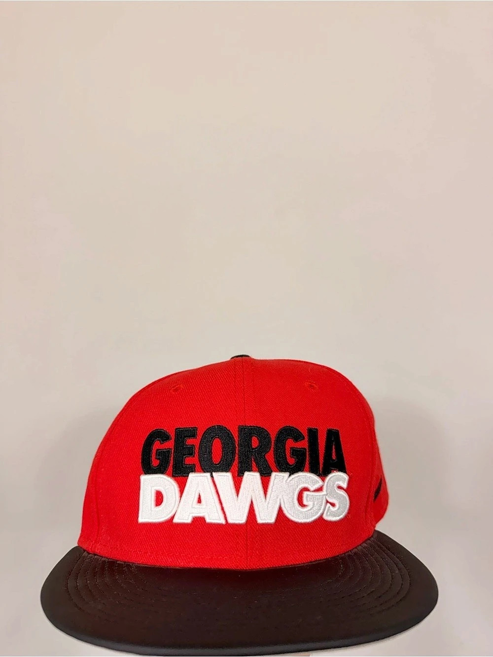 Nike Georgia Bulldogs Rise Snapback Hat Georgia Dawgs Red Black Hat Like New